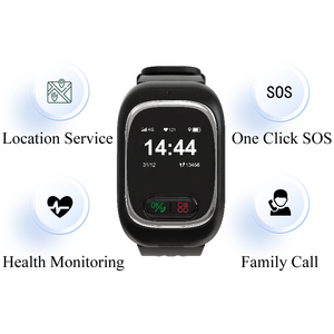 Reloj con GPS, Monitor <span class=keywords><strong>de</strong></span> Ritmo Cardíaco y Salud, Localizador para el Hogar, Geo-Cerca, Llamada SOS, Reloj para Personas Mayores, Rastreador para Adultos Mayores - Product Image 4