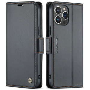 Étui portefeuille <span class=keywords><strong>CaseMe</strong></span> magnétique antichoc en cuir de luxe avec blocage RFID pour <span class=keywords><strong>iPhone</strong></span> 14 13 <span class=keywords><strong>12</strong></span> Pro Max Étui de protection - Product Image 1