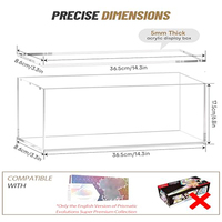 Étui de protection magnétique en acrylique transparent pour boîte SPC prismatique Pokémon, étui de rangement scellé pour cartes à collectionner TCG