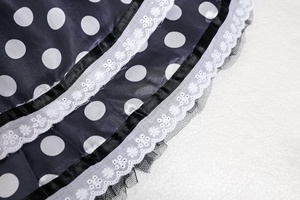 Disfraz de <span class=keywords><strong>Caperucita</strong></span> <span class=keywords><strong>Roja</strong></span> con Estampado de Gato Oscuro y Puntos para Cosplay de Halloween al por Mayor - Product Image 6