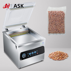 Selladora al Vacío Eléctrica Multifuncional de Escritorio con Tapa Abatible, Máquina de Empaque de Acero Inoxidable para Textiles y Madera - Product Image 3