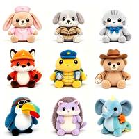 Porte-clés Monstre en Peluche Forme Personnalisée, Rembourrage Coton PP, Poupée Rembourrée, Ornement de Sac de Bureau, Cadeau
