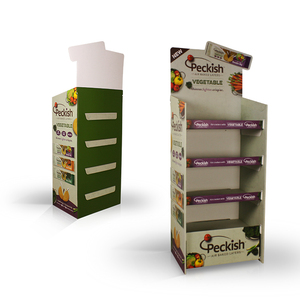 Pabrik gratis desain coklat berdiri kardus lantai rak Tampilan kertas Premium kemasan tas <span class=keywords><strong>Display</strong></span> untuk grosir - Product Image 4