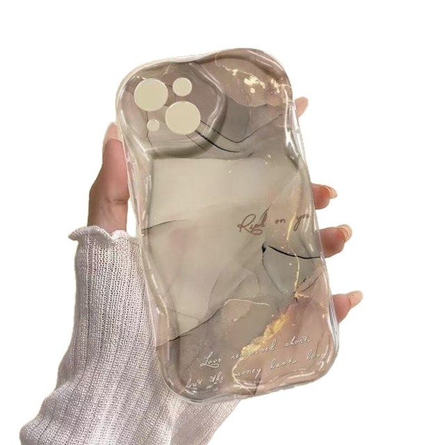 Marble Texture Phone Case, with Soft Silicone Frame, Suitable for iPhone 11, 12, 13, 14, 15, 16, 17