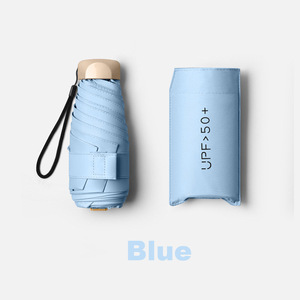 <span class=keywords><strong>Parapluie</strong></span> Mini 5 plis ultraléger avec poignée en plastique, manuel, pour femmes, <span class=keywords><strong>parapluie</strong></span> personnalisé anti-UV avec impression de logo - Product Image 3