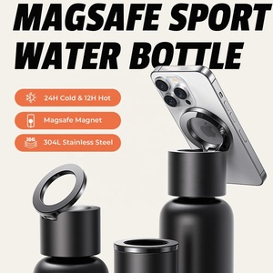 Bouteille d'eau sportive en acier inoxydable à double paroi Flacon magnétique <span class=keywords><strong>AINOPE</strong></span> 24oz 750ml Flacons à vide avec anneau magnétique - Product Image 5