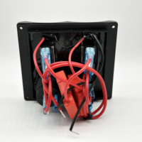 Panel Saklar Toggle SPST DC12V 3/4/5/6 Gang dengan Fuse Holder, 3J/S & 5J/S Dengan Soket 12V untuk Kapal Laut, Truk, Motor, RV