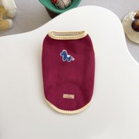 Gilet chaud en polaire doublé de laine d'agneau pour chien et chat Memdoll, style dessin animé, mignon, en peluche, vêtements pour animaux de compagnie tendance