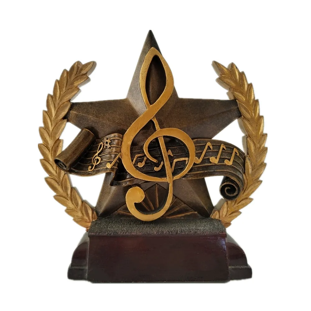 राल संगीत प्रतियोगिता पुरस्कार बड़े स्टार संगीत पुरस्कार ट्रॉफी