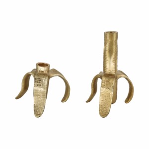 Portacandele decorativi a forma di banana, portacandele in metallo per centrotavola, decorazioni per il soggiorno, candele eleganti - Product Image 3