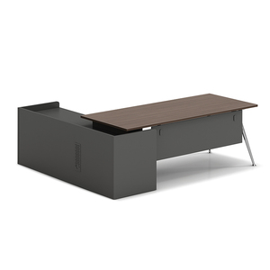 Mesa DE OFICINA DE MADERA Escritorio ejecutivo Único CEO Mesa ejecutiva Muebles Escritorio DE TRABAJO Escritorio de oficina en forma de L - Product Image 6