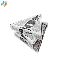 100% Zufriedenheitsgarantie Maßgefertigte Verpackungsbox für Pizza in Dreiecksform mit Laminierung