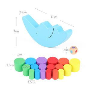 Bán Sỉ Đồ Chơi Khối Gỗ Thân Thiện Với Môi Trường Màu Sắc Cho Bé Trai Bé Gái Trò Chơi Học Tập Trò Chơi Giáo Dục Cho Trẻ Em - Product Image 5