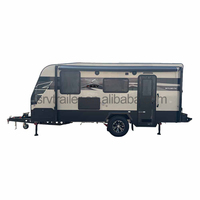 Mobil-home personnalisé de style moderne pour application extérieure, caravane de voyage, mini-maison sur roues, camping-car avec salle de bain