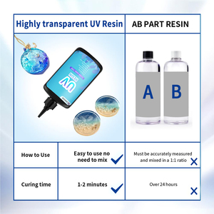 Alta viscosità a secco rapidamente veloce cura trasparente di cristallo duro UV colla epossidica UV resina per l'artigianato - Product Image 3