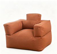 Coussin de fauteuil en tissu technique imperméable et anti-taches, style minimaliste nordique, neuf, pour canapé relax.