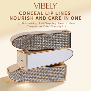 <span class=keywords><strong>Rouge</strong></span> à lèvres teinté vegan longue tenue hydratant à la cire d'abeille, avec logo personnalisé, effet diamant, changeant de couleur selon le <span class=keywords><strong>pH</strong></span>, avec miroir - Product Image 3