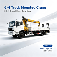 Nouvelle grue télescopique sur camion CLW 12 tonnes, boîte de vitesses, roulements Hengli, pompe, moment de charge élevé, hauteur de levage 25m, conduite à droite en option