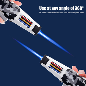 JOBON <span class=keywords><strong>Jet</strong></span> Flame Cigarette Torch Logo Theo Yêu Cầu Butan Gas Kitchen Bán Sỉ Bật Lửa Hút Xì Gà Bằng Nhựa Kim Loại - Product Image 4