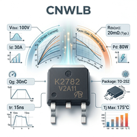 Original Transistor IRFB7540PBF Power Mosfet Smd Transistor 500V 2.5A Silicon Carbide MOSFET Driver Semiconductor