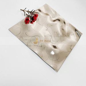 Paneles Decorativos de Pared con Diseño de Ondas de Agua en Acero Inoxidable 304 M03, Placas para Techo, Tipo Curvado, Corte y Soldadura Personalizados, Grosor a Medida - Product Image 6