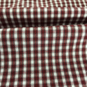 Económica de la alta calidad de los hombres rojo y blanco manga larga a cuadros camisa casual - Product Image 6