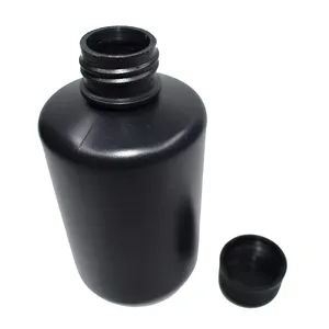 120ml matte black pill bottle plastic pet pill capsule bottle with child-resistant closure