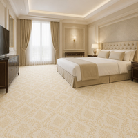 Tapis muraux Axminster pour chambre d'hôtel, laine et nylon, luxe pour chambre d'hôtel 5 étoiles