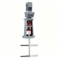 Agitateur vertical à pales en acier inoxydable et acier au carbone pour mélange chimique industriel, homogénéisateur rapide pour boues de traitement des eaux usées