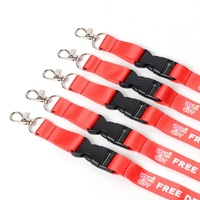 Cordón de sublimación resistente con estampado colorido y logotipo personalizado, para llavero, porta credenciales, tarjetas de identificación y correa para el cuello
