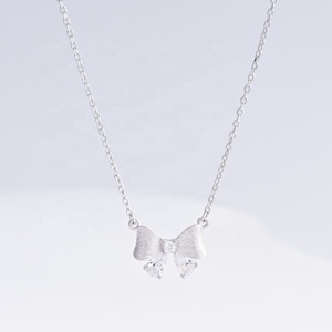 wholesale plata 925 silver geometric 18k gold western necklace Everyday Wear simple women Circle heart zircon Charm necklaces - Product Image 3