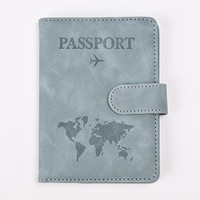 XR 2026 Nuevo Porta Pasaportes Multifuncional Anti-Magnético RFID de PU Rosa/Gris con Cambio de Color, para Boletos/Tarjetas, Directo de Fábrica