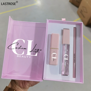 Set de Labiales 3 en 1 de Alta Pigmentación en Empaque Rosa, Marca Privada, Vegano, Brillo Labial, Delineador de Labios en Barra Retráctil - Product Image 1