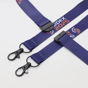 Correa de Cuello con Hebilla de Seguridad Personalizada por Sublimación, Porta Tarjetas de Identificación, Correa de Poliéster con Doble Gancho, Regalo Promocional - Product Image 3