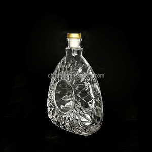 Botellas de Vidrio Transparentes para Vino y <span class=keywords><strong>Vodka</strong></span> con Forma Única, 250 ml, 500 ml, Botellas de Vidrio de Cristal para <span class=keywords><strong>Vodka</strong></span> - Product Image 2