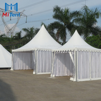 Tente de réception extérieure 3x3 6x6m pour événements sportifs, en tissu PVC et aluminium