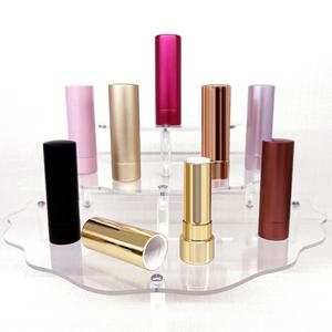 Alumminum Lipstick Tube Container Wholesale Lipstick Tube <b>Packaging</b> Custom logo <b>Metal</b> Lipstick Tube - Product Image 1