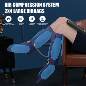 Massaggiatore per Piedi a Compressione d'Aria Sequenziale, Stivali Massaggianti a Vibrazione, Allevia la Fatica Muscolare, Massaggiatore per Gambe - Product Image 4