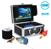 Caméra vidéo de pêche sous-marine 1000TVL avec câble de 15 m, kit de caméra de pêche sous-marine, moniteur couleur HD de 7 pouces, DVR intégré, étanche IP68