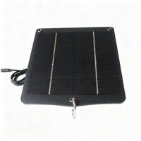 Panneau solaire 6W5V pour la surveillance de sécurité, les téléphones portables et les lumières de rideau, charge 3.7V-5V, Type-C