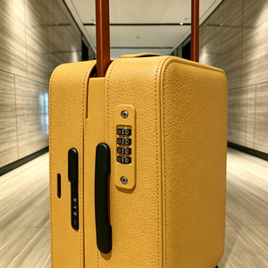 Valise de cabine à roulettes étanche en similicuir de qualité supérieure et coque rigide en PC, avec serrure, pour vente en gros OEM - Product Image 4