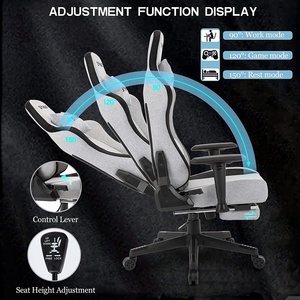 Silla ergonómica para juegos de tela personalizada, cojín de espuma de alta <span class=keywords><strong>destiny</strong></span>, reposabrazos 3D para el hogar - Product Image 3