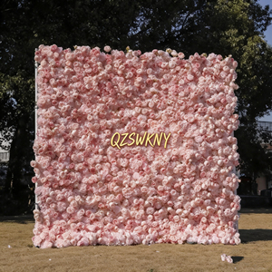 Panel de pared floral enrollable, sólido y de construcción robusta, decoración 3D para bodas, fiestas y eventos. - Product Image 5