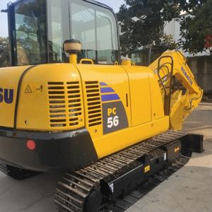 Prix bas 95% nouvelle mini pelle sur chenilles Komatsu PC56 d'occasion bon état 5 tonnes tracteur mini pelles à vendre - Product Image 3