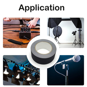 Muestra gratis negro mate Gaffer cinta Cámara equipo escenario Fondo absorbente Gaff cinta no reflectante Gaffer cinta - Product Image 5