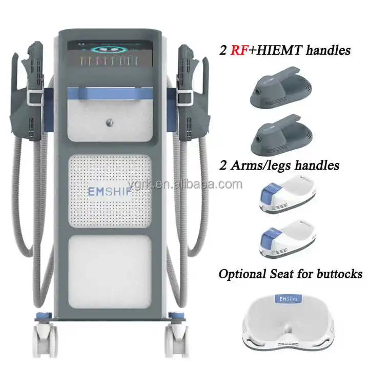 Elettromagnetico 4 manici stimolatore del muscolo del corpo modellante EMS RF HI-EMT macchina dimagrante