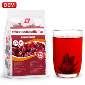 Sachets de thé Hibiscus pour la santé cardiaque et la tension artérielle, à base de Roselle naturelle, sans caféine, antioxydant, pyramide, végétalien, détox, en vrac, OEM - Product Image 1
