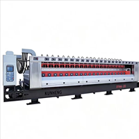 Machine de polissage continu de pierre de type portique, équipement de finition de surface multi-têtes pour dalles de granit et de marbre