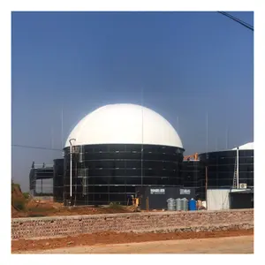 Waste Biogas Digester Facility glass fused to steel tank