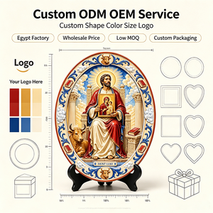 Placa de Resina Personalizada de San Lucas Evangélico, con Relieve 3D, Icono Religioso Católico, Decoración Artística, Venta al Por Mayor - Product Image 3